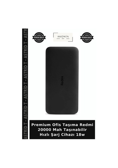Premium Ofis Taşıma Redmi 20000 Mah Taşınabilir Hızlı Şarj Cihazı 18w Çok Renkli