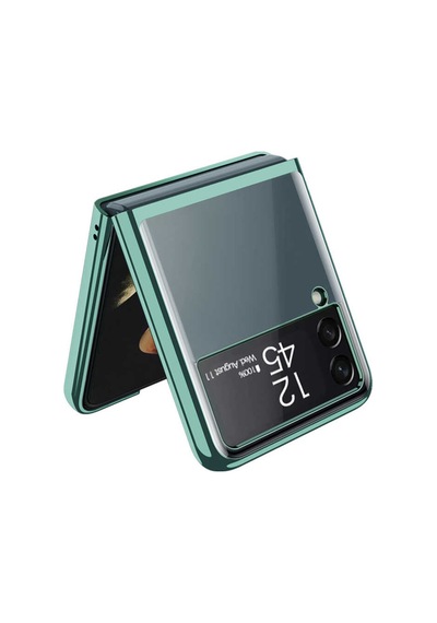 Samsung Uyumlu Galaxy Z Flip 3 Kılıf Zore Kıpta Kapak-Mor
