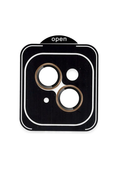 Joko Apple İphone 13 Pvd Metal Kamera Lens Darbeye Dayanıklı Tam Uyumlu - Gold
