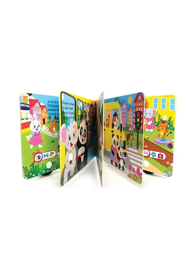 Oyuncak Kitap - Okul Otobüsü Gerçek Tekerlekli