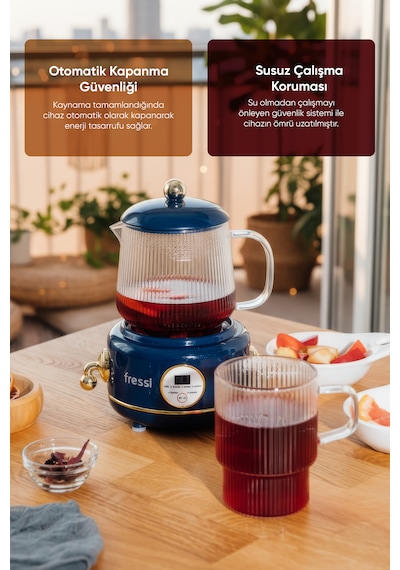 Fressi YSB-GC02 0.6 L Cam Su Isıtıcı Kettle