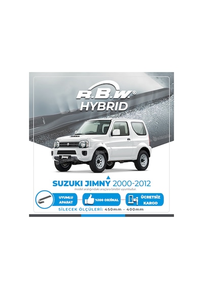Rbw Hybrid Suzuki Jimny 2000 - 2012 Ön Silecek Takımı - Hibrit