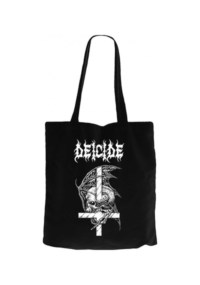 Deicide Design Siyah Kanvas Bez Çanta Siyah