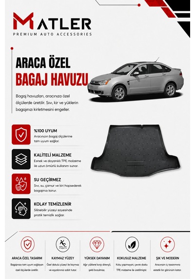 Ford Focus 2 Sedan 2007 Model Bagaj Havuzu
