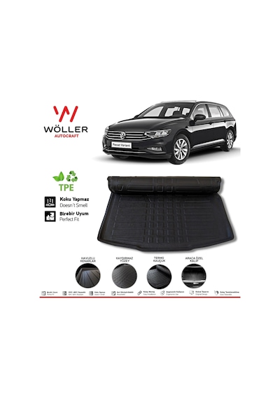 Vw Passat Variant Bagaj Havuzu 2015 Sonrası 3D Wöller Ultraflex