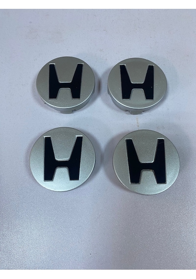 Honda Vtec Uyumlu Çelik Jant Göbeği Dış Çap 58mm - İç Çap 55mm 4 Adet Siyah