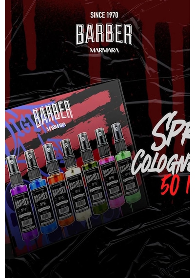 Marmara Barber 7'li Mix Set Edc Sprey Kolonya 50 Ml