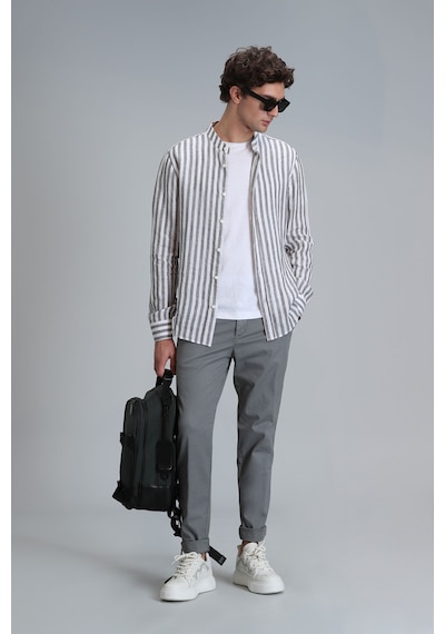Lufian Tom Smart Erkek Chino Pantolon Slim Fit Yeşil Yeşil 111190313100600 Yeşil