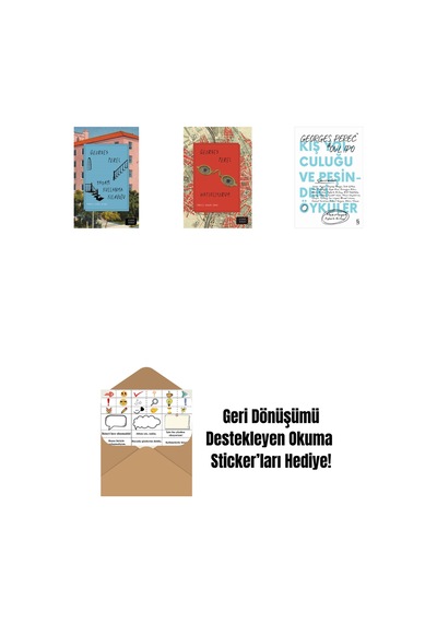 Yaşam Kullanma Kılavuzu Ciltli + Hatırlıyorum + Kış Yolculuğu Ve Peşindeki Öyküler + Okuma Sticker'ları