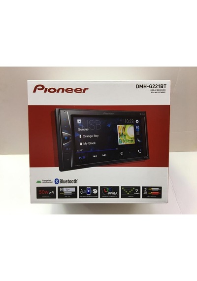 Pıoneer Dmh-G221Bt Double Teyp Bluetooth 2 Amfi Çıkışı 7 Band Eq