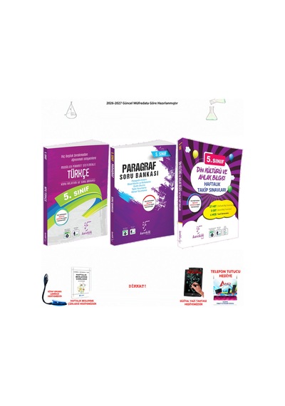 Karekök 5. Sınıf Türkçe Din Kültürü Paragraf Konu 3 Kitap Seti