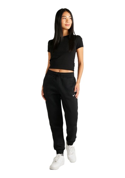 Nike Sportswear Phoenix Fleece Standart Fit Mid Rise Jogger Kadın Eşofman Altı Siyah Siyah