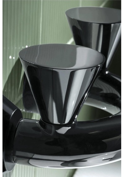 Artema A4274839 Liquid Duvardan Lavabo Bataryası Parlak Siyah