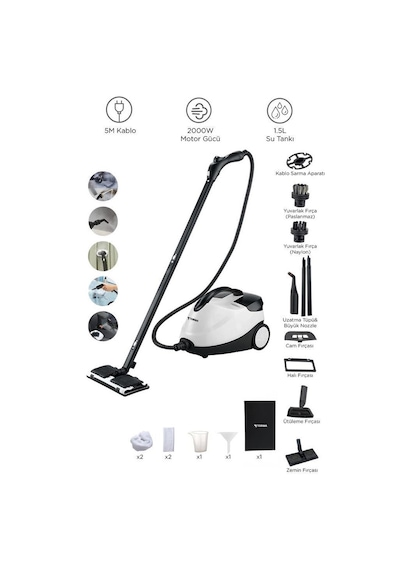 Torima CB-08C Çok Fonksiyonlu Buharlı Temizlik Makinesi
