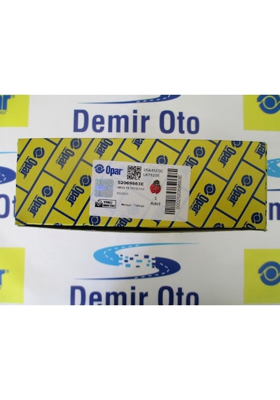 52069663e Hava Filtresi 1,3/1,6 Multijet Egea 52027683 Opar