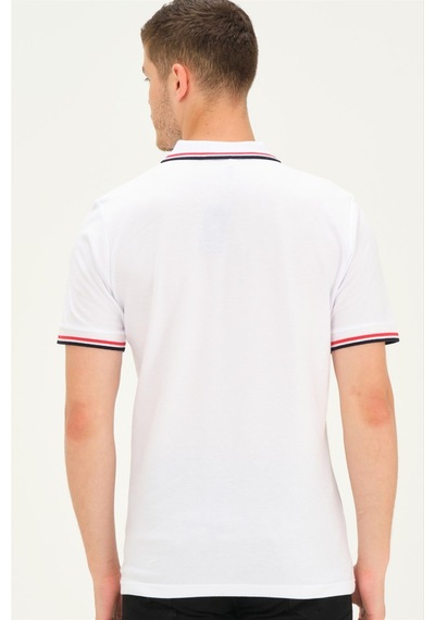 T8594 Dewberry Erkek T-shırt-beyaz Beyaz