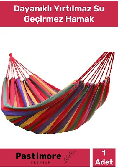 Premium Dayanıklı Yırtılmaz Su Geçirmez Kamp Piknik Bahçe Balkon Outdoor Kamp Salıncak Hamak Çok Renkli