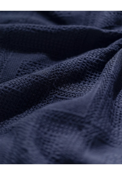Madame Coco Froncois Tek Kişilik Yatak Örtüsü 8684427000915 Lacivert