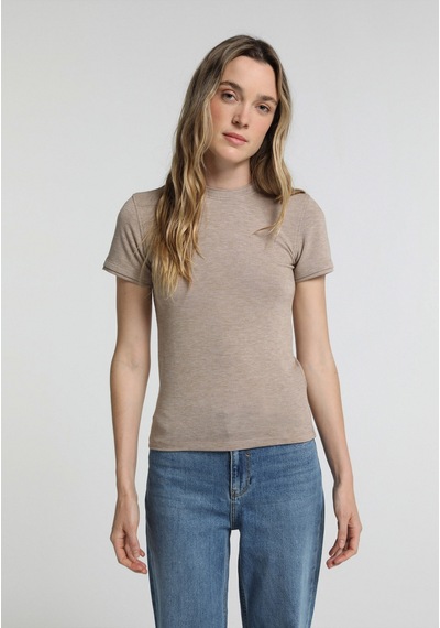 Colin's Colins Slim Fit Kadın Bej Tişört Cl1081838 Q1.v2 Bme