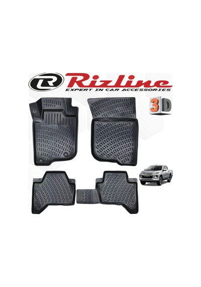 Mitsubishi L200 Blizzard 4X4 3D Paspas Havuzlu 2019 Sonrası Siyah N11.13090