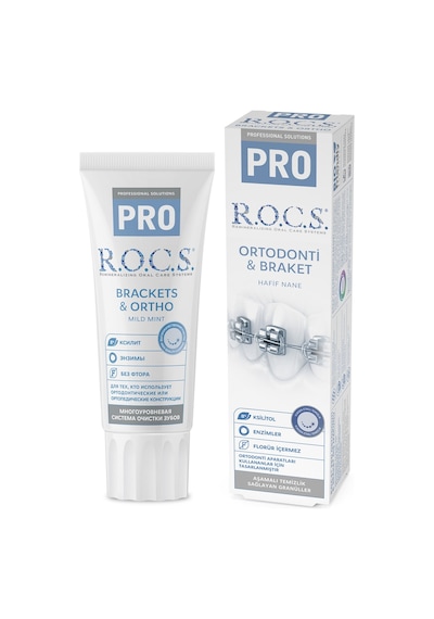 Rocs Pro Brackets & Ortho Diş Macunu 74 gr