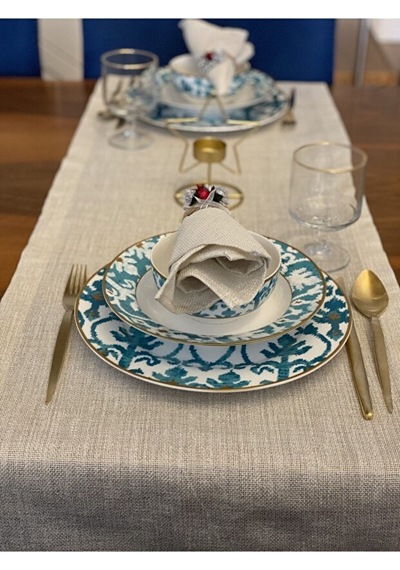 Valerium Simli Gold Runner 40x150cm Gold