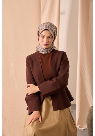 Silk Home Soft Eşarp 73096-17 Vizon, Yeşil, İndigo, Koyu Vizon