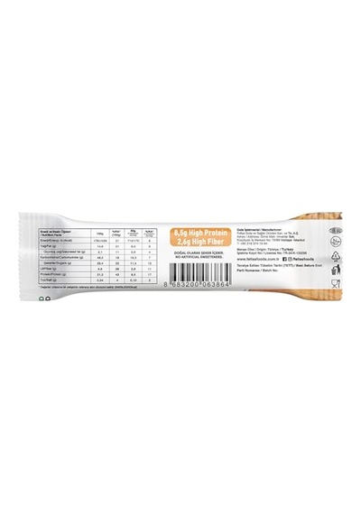 Vegan Protein Bar, Yer Fıstığı Ezmeli, 40gr X 12 Adet