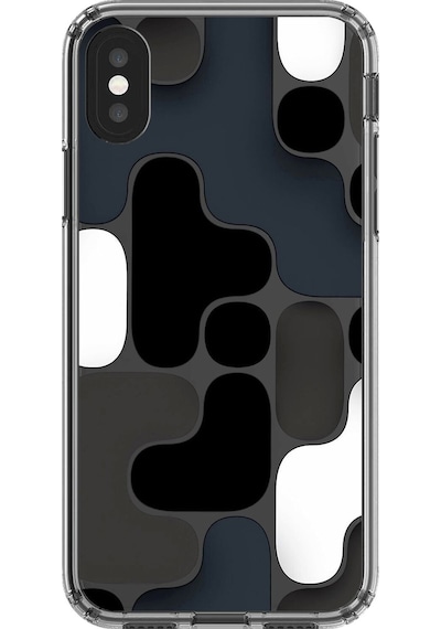 Apple Uyumlu iPhone Xs Max Şeffaf Kılıf Şeffaf Wallpaper 1 Tasarımlı