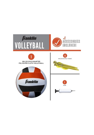 Outdoor Volleyball Net Sets - Beach + Backyard Portable Volleyball Net With Poles - Complete Outdoor Volleyball Sets Wit