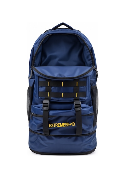Dağcı Çantası Kolonlu Mavi Outdoor Trekking Sırt Çantası 57x37x19 Cm Desenli