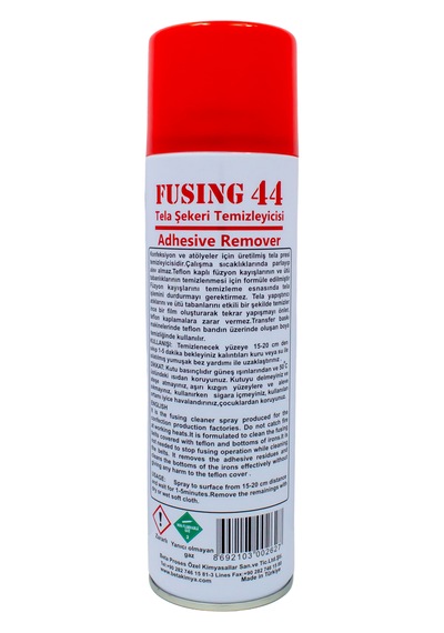 Fusing 44 Tela Şekeri Temizleyici Sprey Ütü Ve Pres Makinesi Yapıştırıcı Sökücü 500 Ml 1