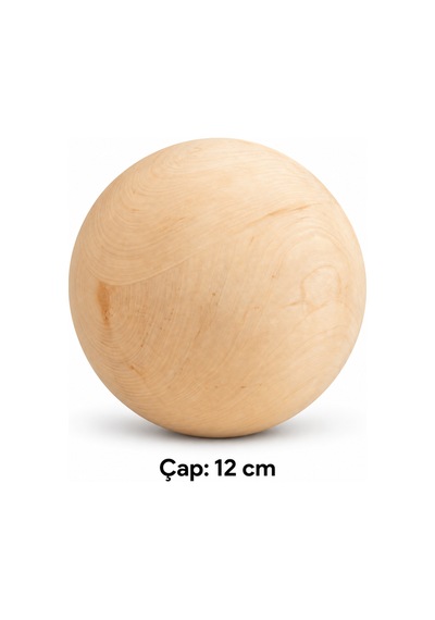 Ahşap Top - Küre 12 Cm Çap Belirtilmemiş