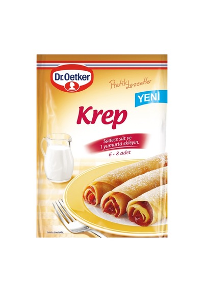 Dr. Oetker Krep 177g Pratik Lezzetler Serisi Hazır Krep Karışımı 8'li Avantaj Paketi - 8 Adet Tarı