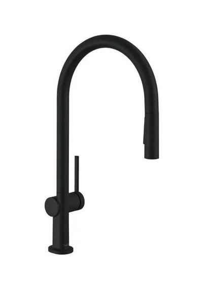 Hansgrohe Talis M54 Eviye Bataryası Spiralli Satin Siyah 72800670