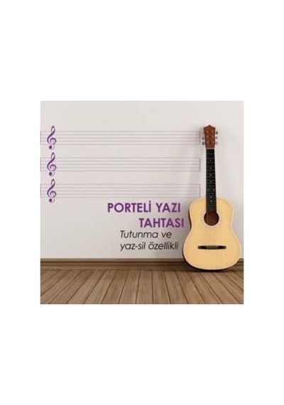 Evbuya Portreli Nota Çizgili - Yapışkansız Tutunan Akıllı Kağıt Genel