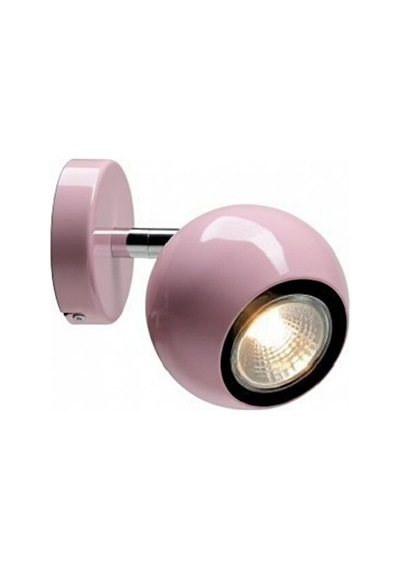 Bebe Pembe Gu10 Duy Led Küre Aplik Krom Detaylı Hareketli Başlık Siyah