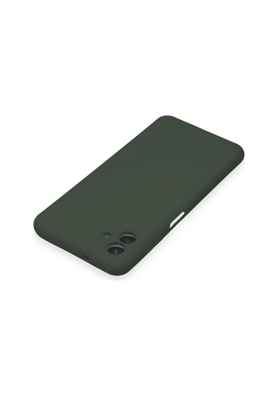 Newface - 394 - Samsung Galaxy A04e Kılıf Nano İçi Kadife Silikon - - Metemıx - Koyu Yeşil