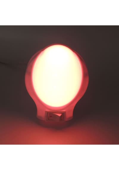 Ufo Led Gece Lambası 0,5W Tasarruflu Işıklı Fişli Düğmeli Çok Renkli