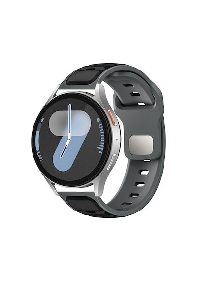 Huawei Gt2 46mm Mkst Krd-135 22mm Silikon Kordon Strap Kayış - Gri-siyah