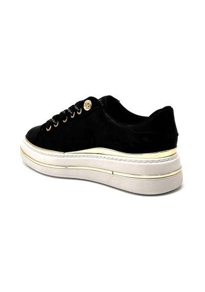 Kindep Park Moda Günlük Kadın Sneakers Ayakkabı Siyah Siyah