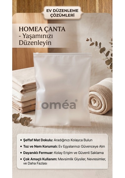 10 Lu Fermuarlı Organizer Çanta Seti 30x40cm Çok Amaçlı Makyaj, Seyahat Ve Düzenleme Çantası Şeffaf