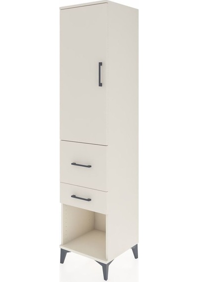 Hyperion Dolap 3 Raflı 2 Çekmeceli Tek Kapaklı 44x44x195 Aytaşı-aytaşı Aytası