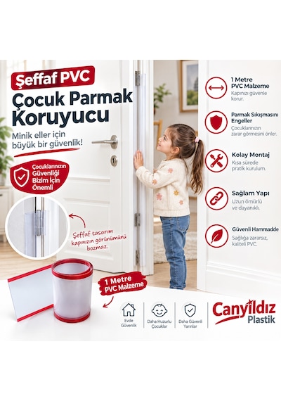 Çocuk Bebek Parmak Koruyucu Kapı Menteşe Parmak Koruyucu