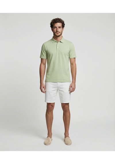 Yargıcı Regular Polo Yaka Kısa Kol T-shirt 26yets9005x 089 Yeşil