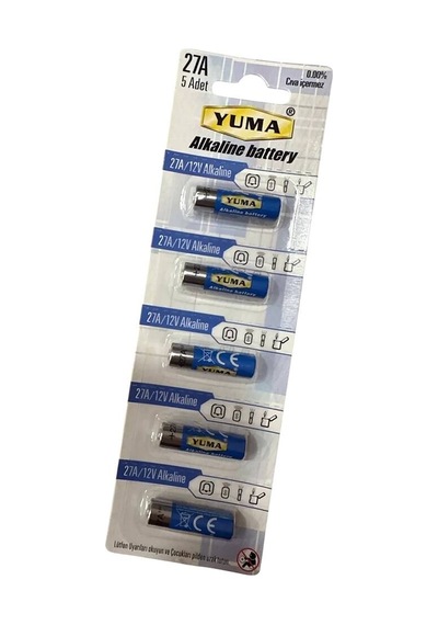 Yuma 27a Mn27 V27a V27ga 12 Volt Alkalin Pil 5 Li Paket Evimdeyokyok