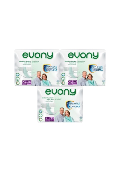 Evony Hasta Bezi Yetişkin Bel Bantlı Xl 90 Adet 3pk 30 XL
