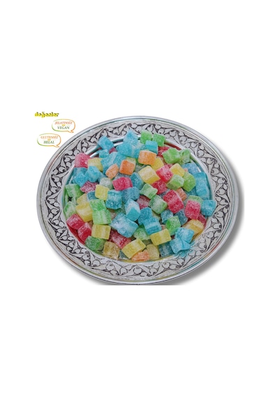Doğanlar Gıda Ekşi Jöle Şeker JoleboW  Karışık Jelatinsiz Glutensiz Vegal Helal 1 KG