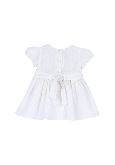 Chicco Kız Bebek Kısa Kollu Elbise 09101695000000 000030 Beyaz