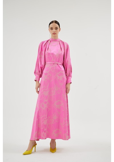 Senna Marıposa Elbise Pembe Pembe